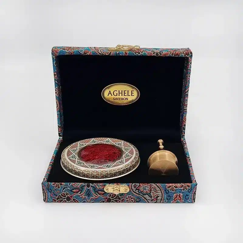 پک زعفران کادویی سوپرنگین 3 گرمی به همراه هاون (کد 193) — تصویر ۴
