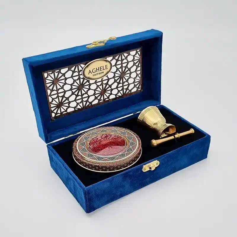 پک زعفران کادویی سوپرنگین 3 گرمی به همراه هاون (کد 164)