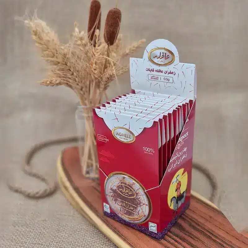 زعفران نگین 0.5 گرمی در بسته بندی طلقی — تصویر ۵