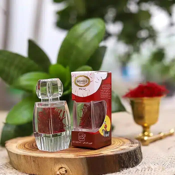 باکس 12 عددی زعفران نگین 0.5 گرمی در بستهبندی آذین — تصویر ۵