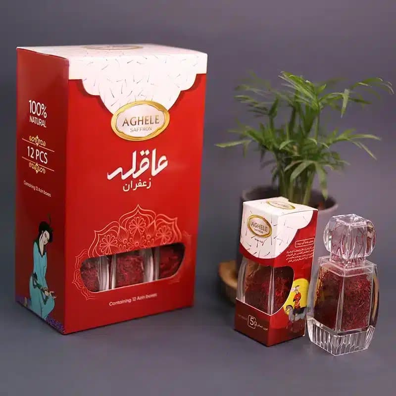 زعفران نگین 5 گرمی در بسته بندی آذین — تصویر ۶