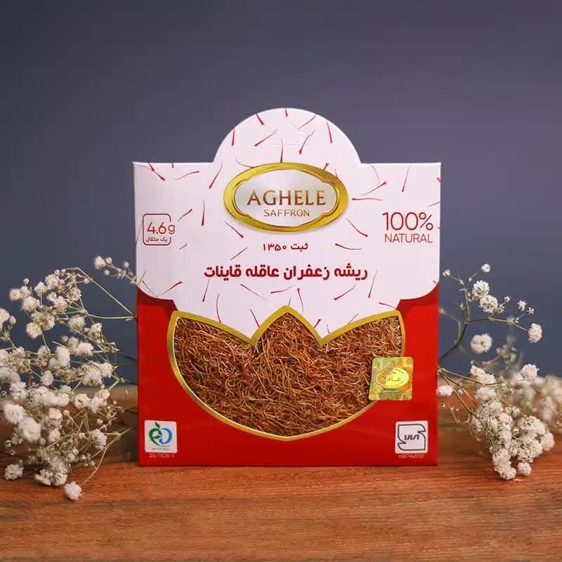ریشه زعفران یک مثقالی در بسته بندی پاکتی — تصویر ۲