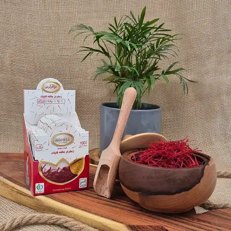 باکس 10 عددی زعفران نگین 0.5 گرمی در بسته‌بندی پاکتی — تصویر ۶
