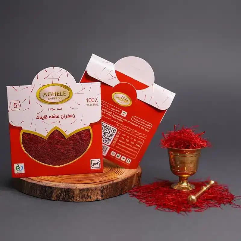 زعفران نگین 5 گرمی در بسته بندی پاکتی — تصویر ۵