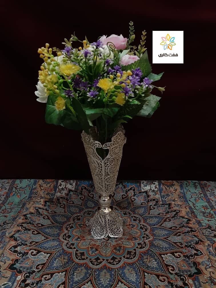 گلدان 4 تیکه ملیله کد 10786