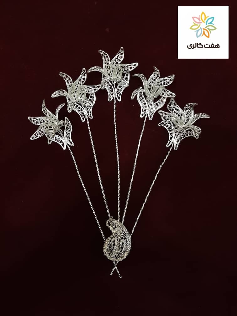 شاخه گل لاله ملیله کد 10766 — تصویر ۴
