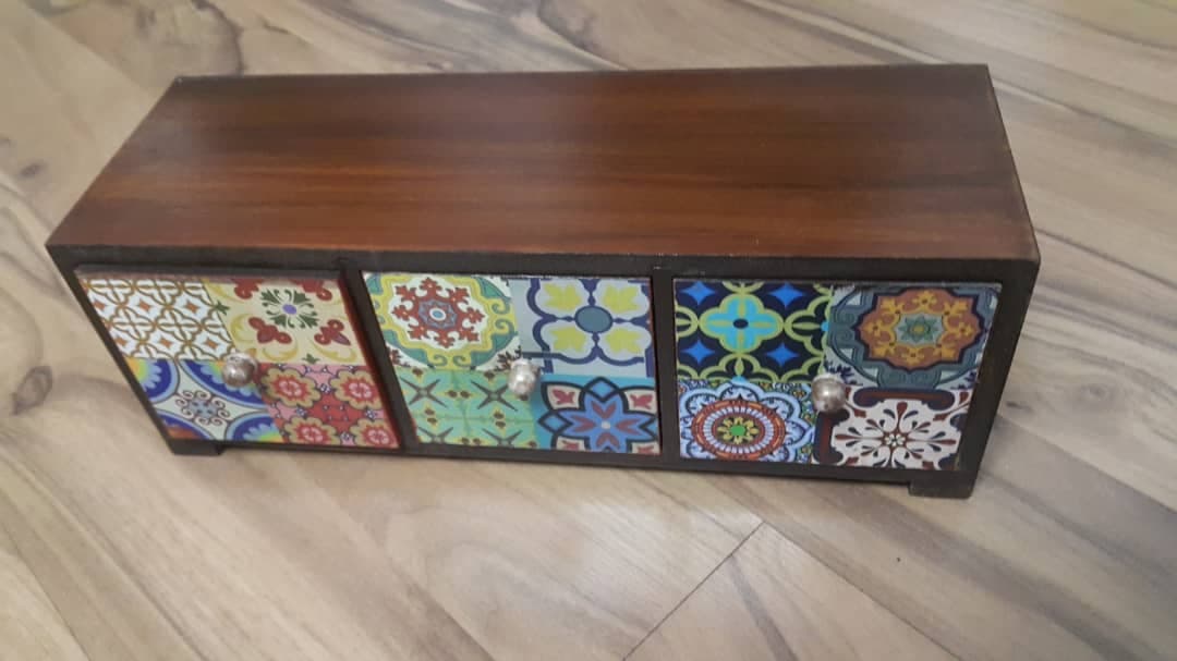باکس چوبی 3 کشو کد 10660 — تصویر ۳