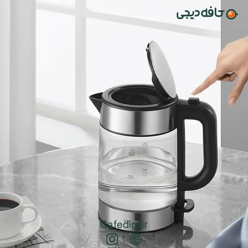 کتری برقی شیشه ای شیائومی Xiaomi Electric Glass Kettle — تصویر ۳