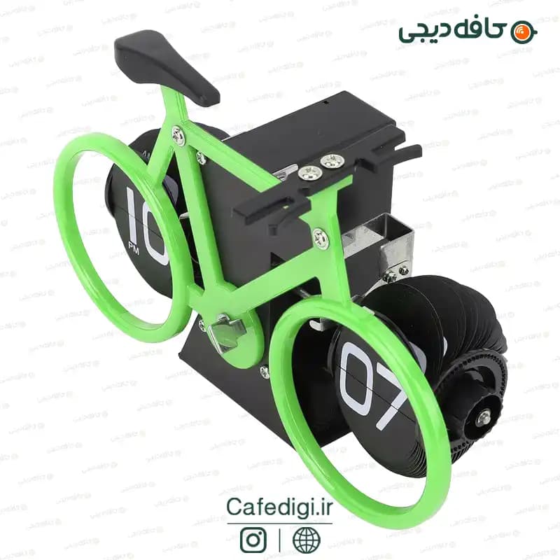 ساعت رومیزی ورقه ای طرح دوچرخه Bicycle Flip Clock — تصویر ۸
