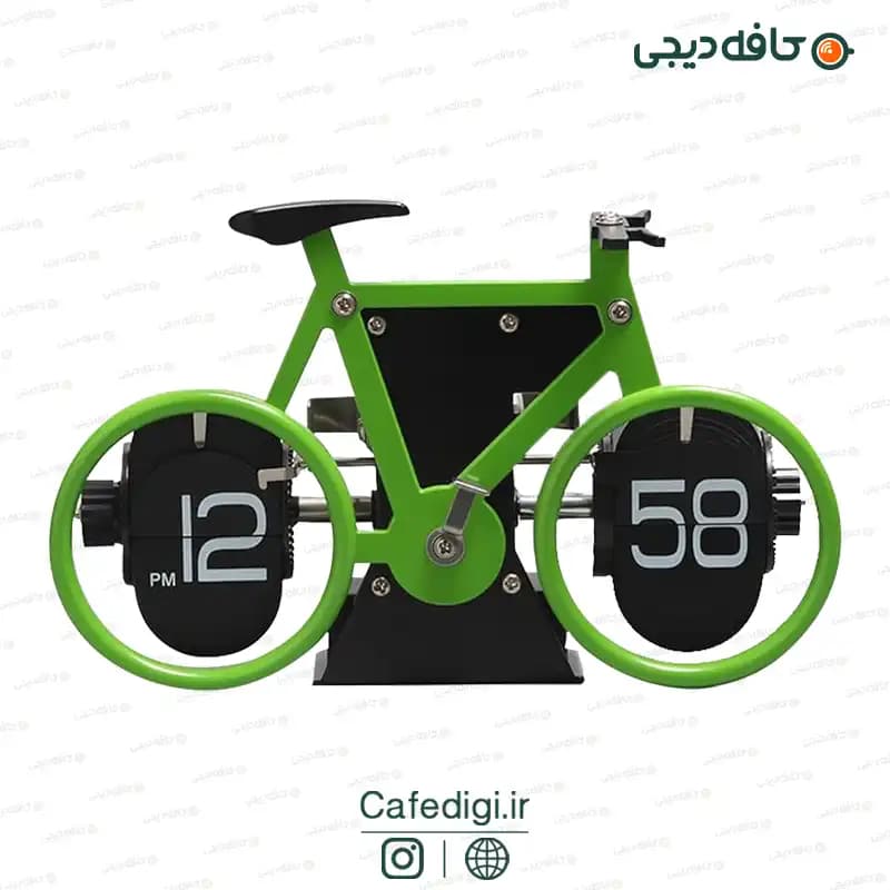 ساعت رومیزی ورقه ای طرح دوچرخه Bicycle Flip Clock — تصویر ۲