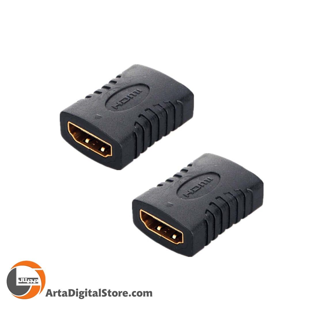 تبدیل برل HDMI Female to Female Black — تصویر ۲
