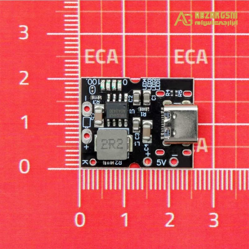 ماژول شارژ و دشارژ باتری لیتیومی 5V-2A دارای کانکتور USB Type-C مدل PBOA — تصویر ۴