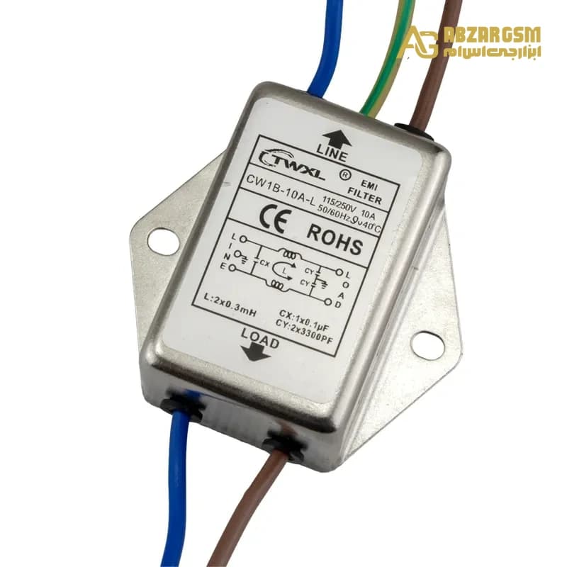 ماژول فیلتر EMI فلزی مدل CW1B-10A-L