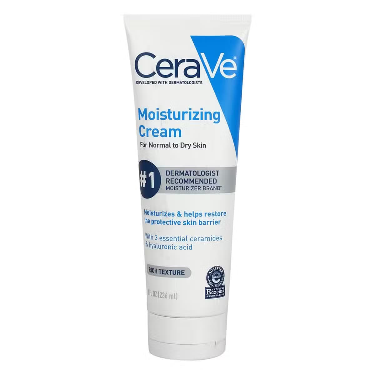 کرم تیوپی مرطوب‌کننده سراوی مناسب پوست نرمال تا خشک آمریکایی 236 میل | CeraVe Moisturizing Cream