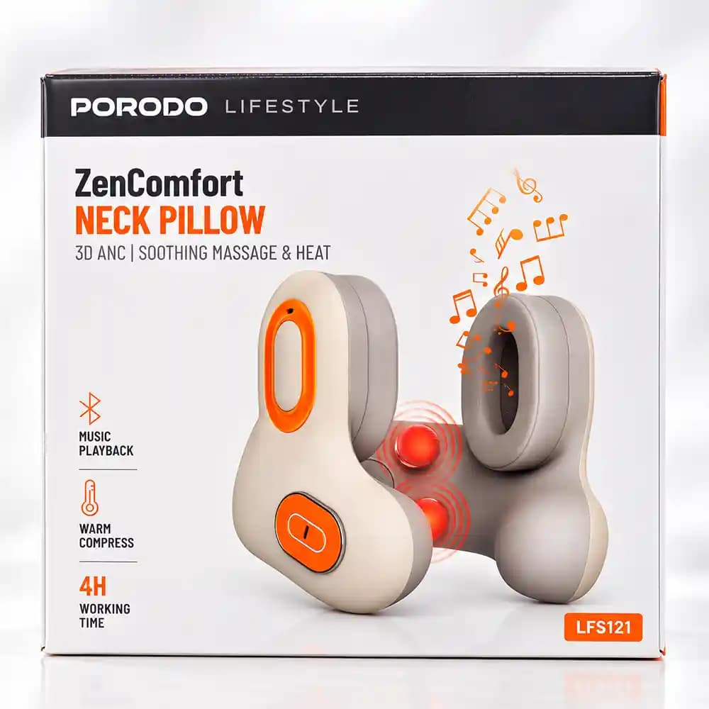 بالش و ماساژور گردنی هوشمند Porodo Lifestyle ZenComfort مدل LFS121 — تصویر ۵