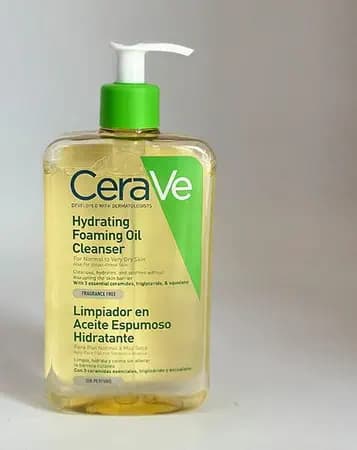 فوم شستشوی روغنی سراوی 473 میل آبرسان، مناسب پوست بسیار خشک و حساس | Cerave Hydrating Foaming Oil Cleanser — تصویر ۲