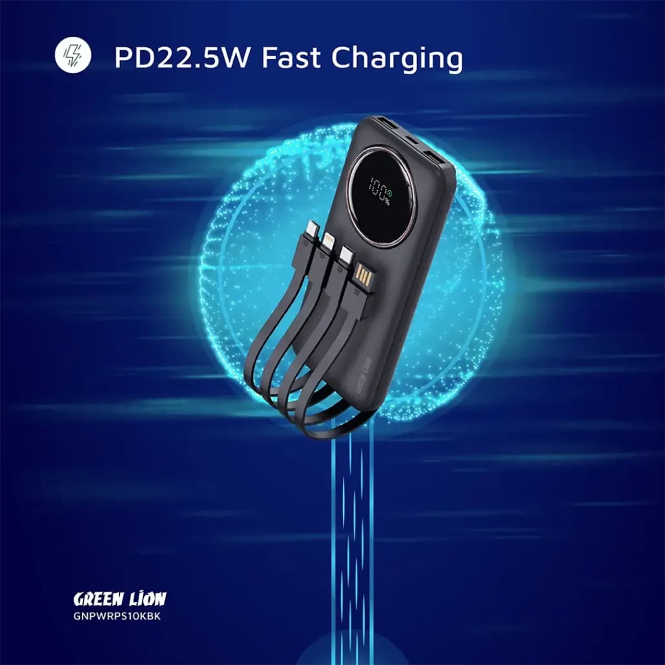 پاوربانک گرین لاین Green Lion مدل GL-PX11 ظرفیت 10000 توان 22.5 وات — تصویر ۵