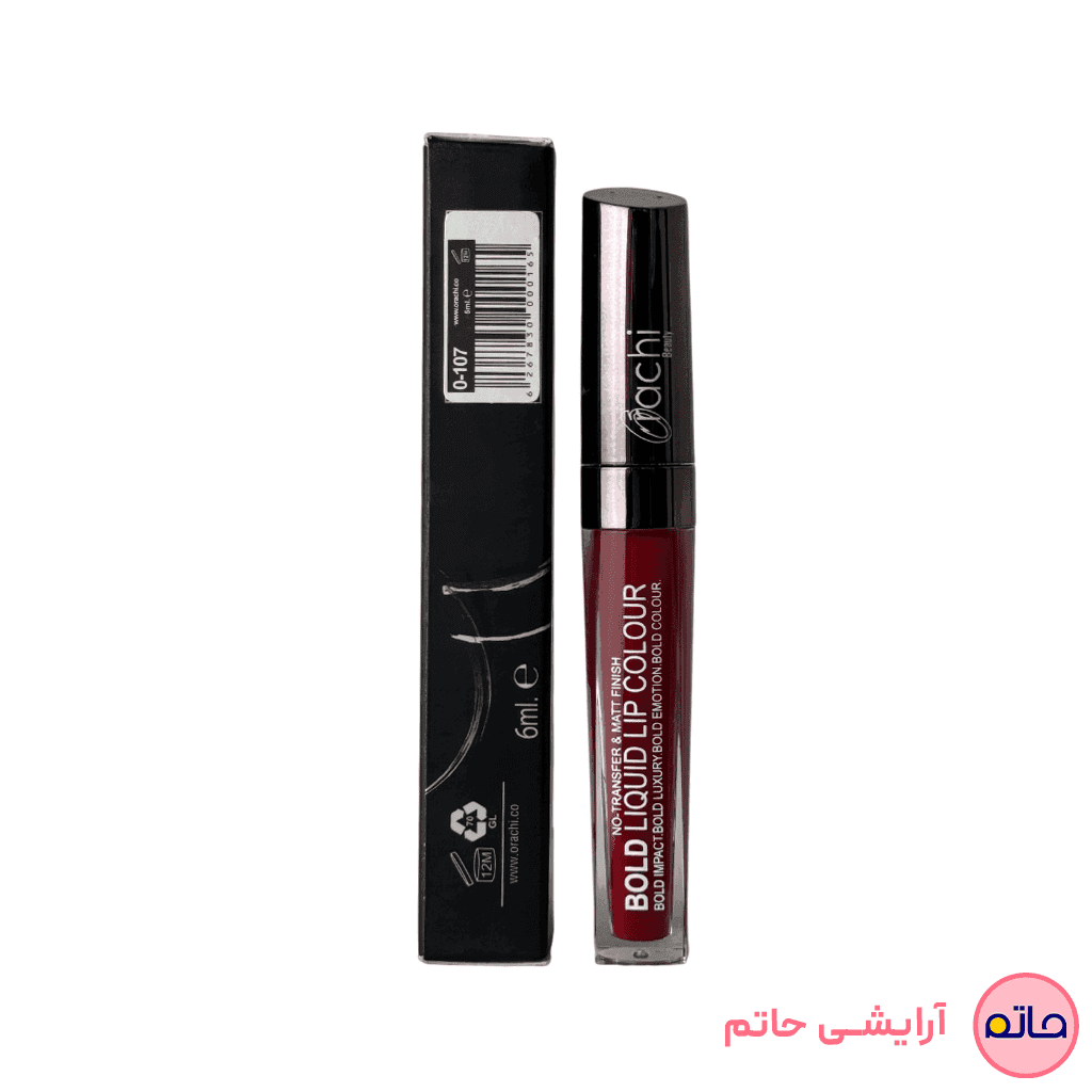 رژ لب مایع اوراچی شماره 107 حجم 5 میلی لیتر — تصویر ۲
