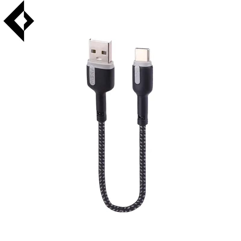 کابل شارژر پاوربانکی تایپ سی هیسکا مدل LX-1020 طول 20 سانتی متر