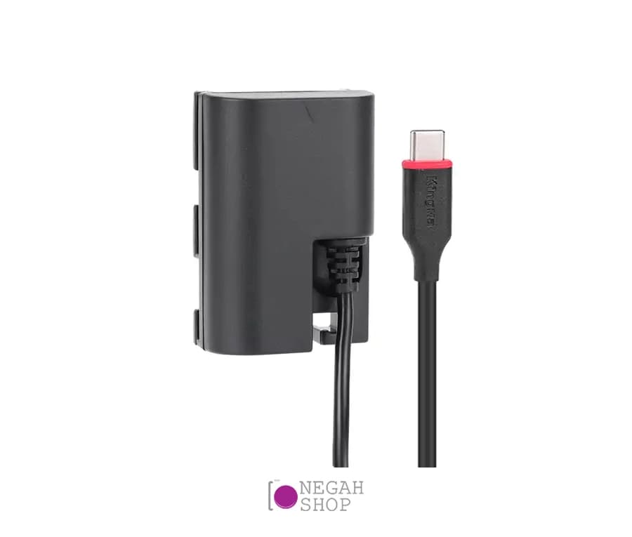 آداپتور برق مستقیم دوربین LP-E6 USB-C Kingma — تصویر ۳