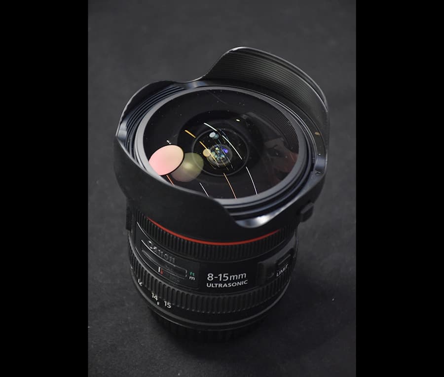 لنز Canon Fish Eye 8-15mm EF F4 L USM با کارتن دست دوم — تصویر ۴