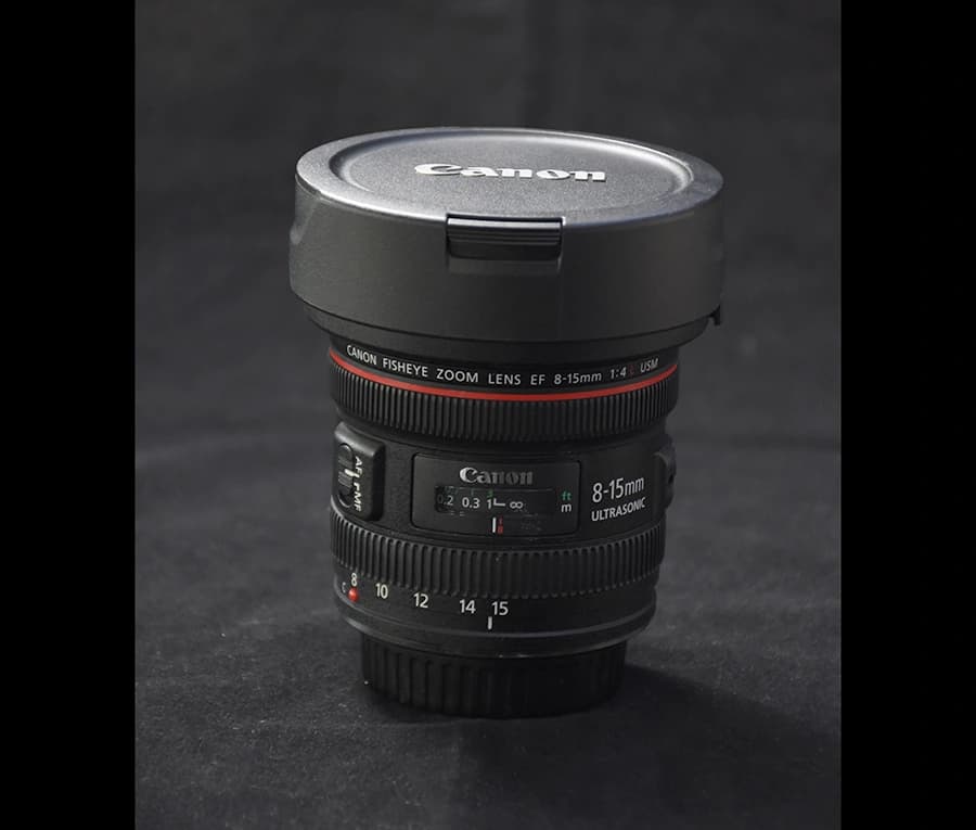 لنز Canon Fish Eye 8-15mm EF F4 L USM با کارتن دست دوم — تصویر ۳