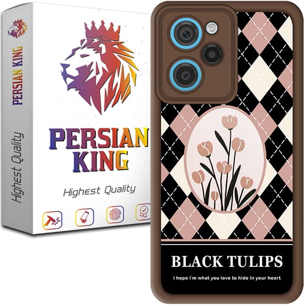 کاور پرشین کینگ مدل TULIPS مناسب گوشی شیائومی Poco X5 Pro 5G