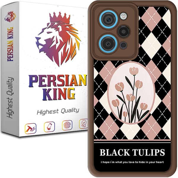 کاور پرشین کینگ مدل TULIPS مناسب گوشی شیائومی Redmi 12 4G