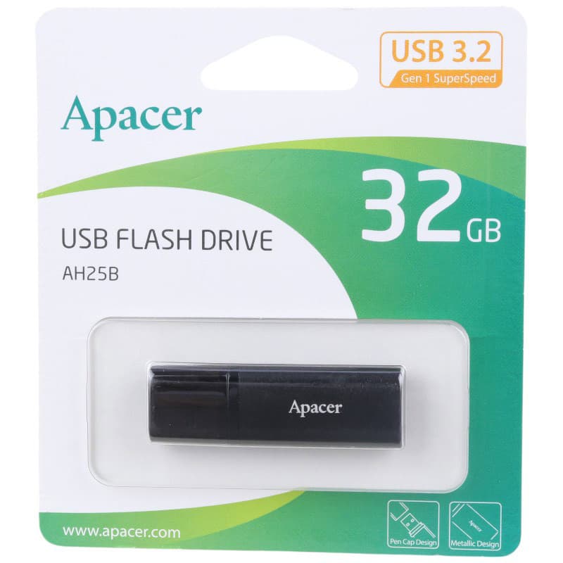 فلش 32 گیگ اپیسر Apacer AH25B USB3.2 — تصویر ۳