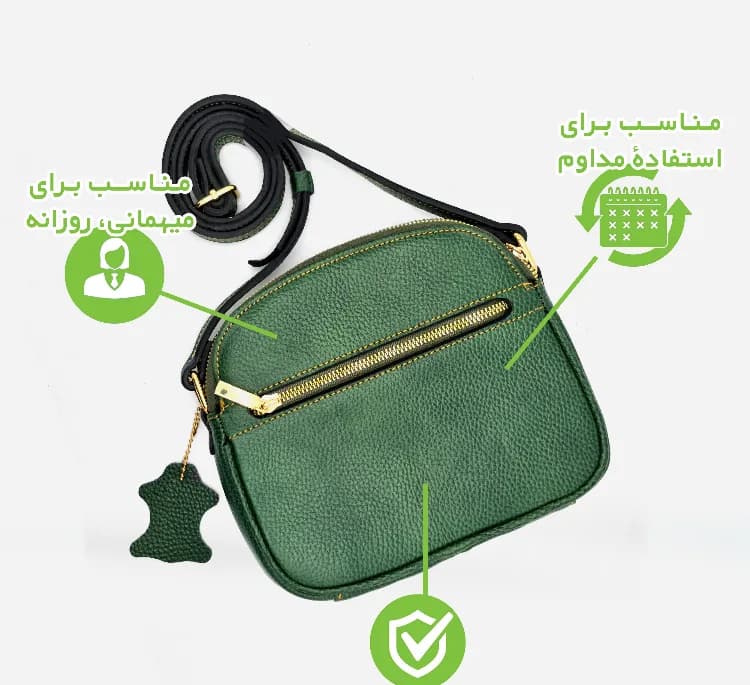 کیف رودوشی زنانه مدل FATEH148F طرح فلوتر — تصویر ۴