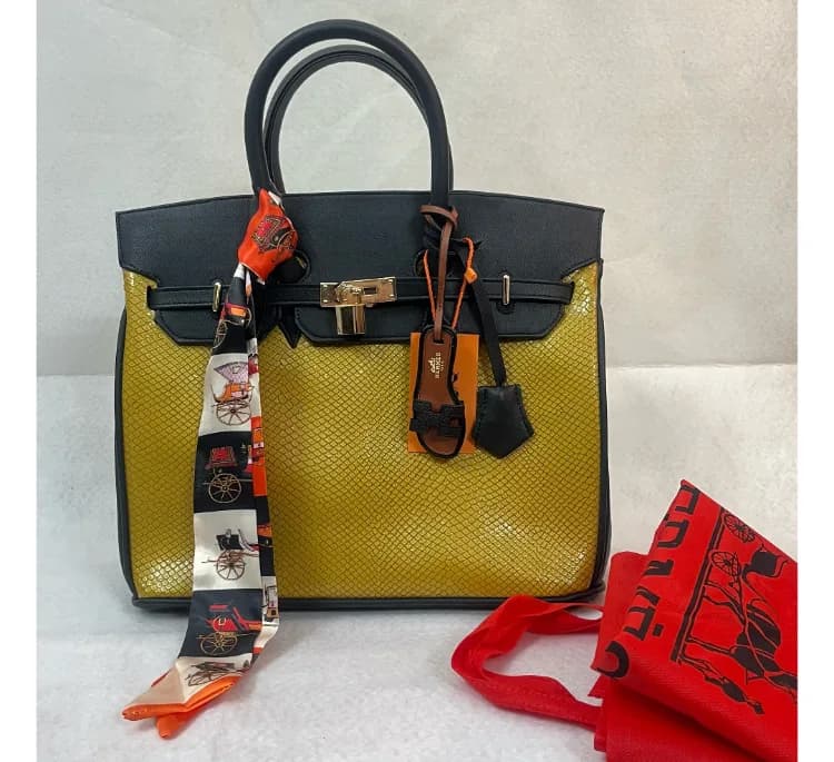 کیف زنانه طرح Hermes crocodil کد 67 — تصویر ۵