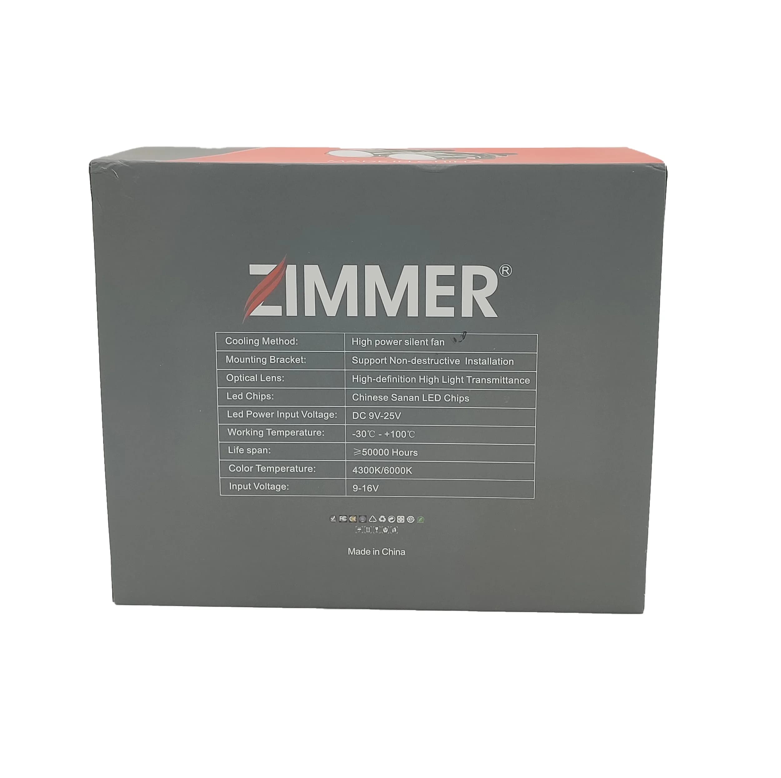 لنز چراغ خودرو دو حالته زیمر مدل L25-6000K BI-LED بسته دو عددی — تصویر ۵