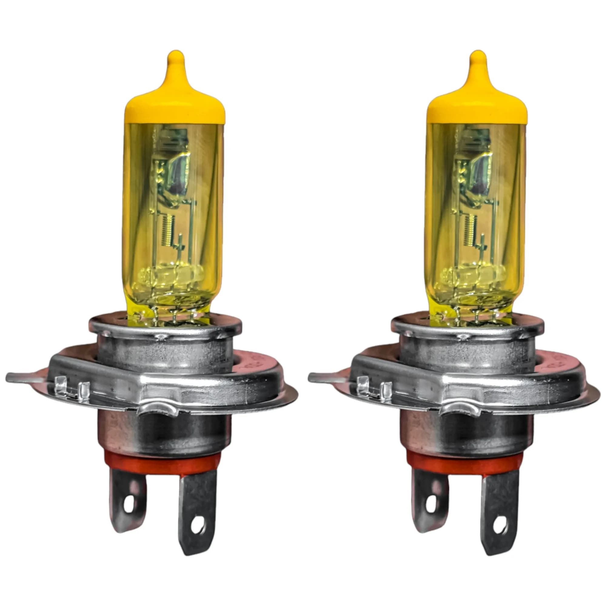 لامپ چراغ جلو خودرو تک حالته فورس مدل Limo.YLW کد 55W پایه H4 مناسب برای پراید صبا و پراید نسیم بسته ۲ عددی