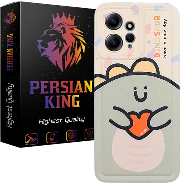 کاور پرشین کینگ مدل DINOSAUR مناسب برای گوشی موبایل شیائومی Redmi Note 12 4G