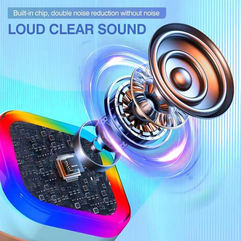 اسپیکر بلوتوثی میکروفون دار قابل حمل مدل RGB-Party کد N610 — تصویر ۲