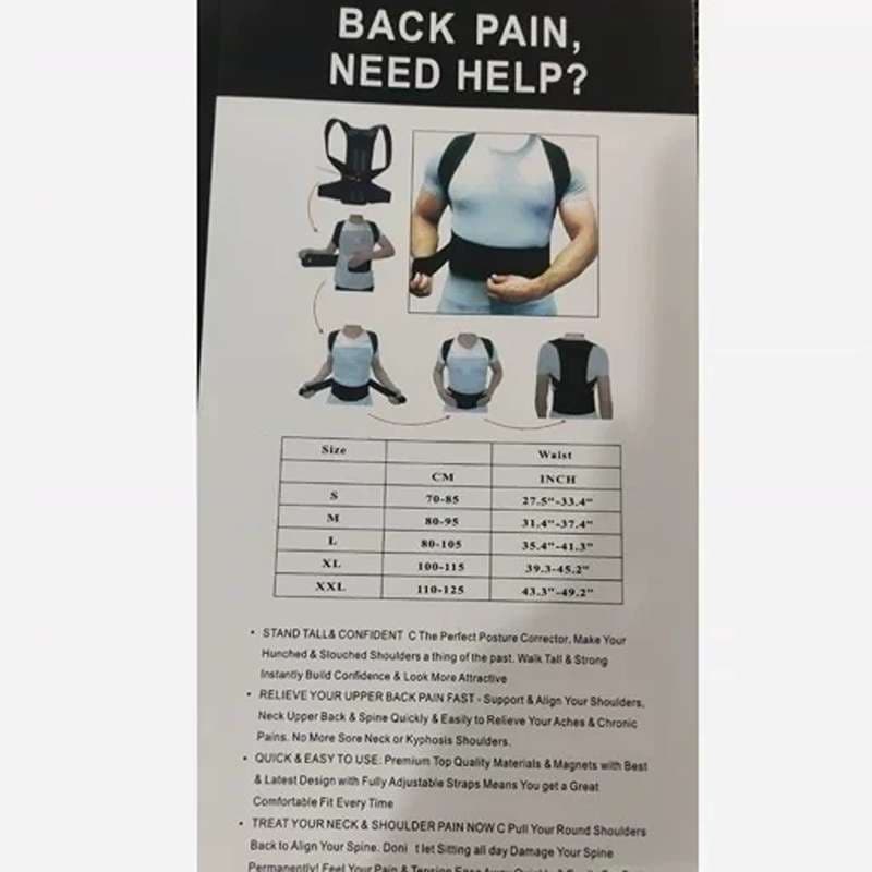 قوزبند طبی خارجی مدل back pain relief کد L353 — تصویر ۲