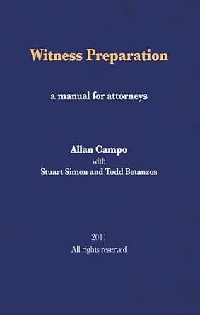و دانلود نسخه کامل کتاب زبان اصلی Witness Preparation: A manual for attorneys | دانلود کتاب خارجی