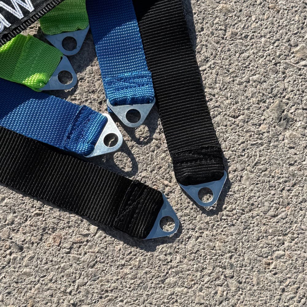 کمربند تکچرخ سگک فلزی گلدوزی Kawasaki — تصویر ۳