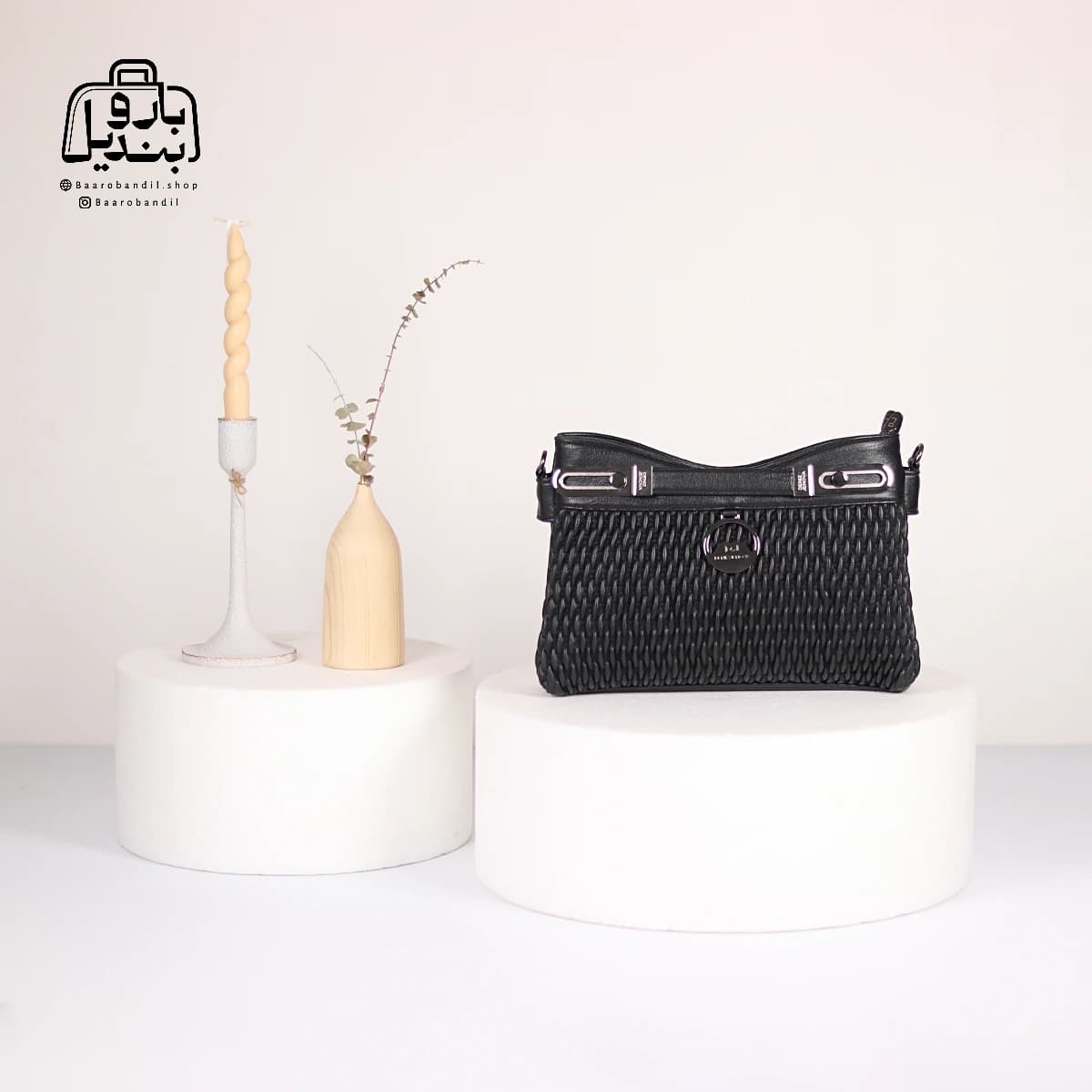 کیف زنانه دوشی دنیز جنوا Deniz Jenova کد ۰۰۷۳ طرح گندمی