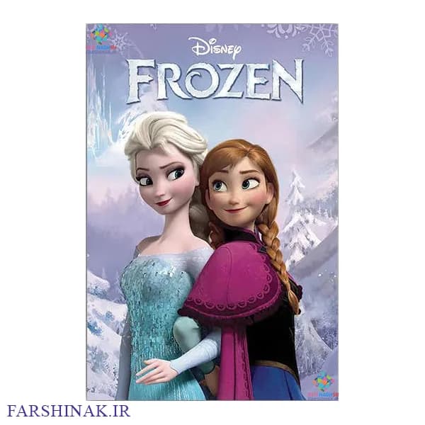 فرشینه اتاق کودک کد C166 طرح السا و آنا انیمیشن فروزن Frozen — تصویر ۳
