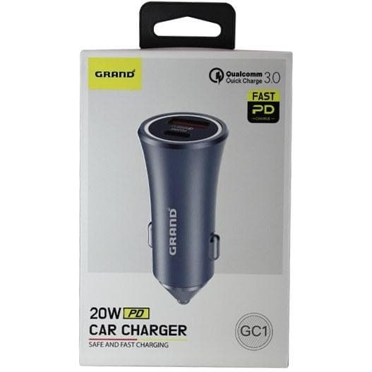 شارژر فندکی گرند مدل GC1 20w