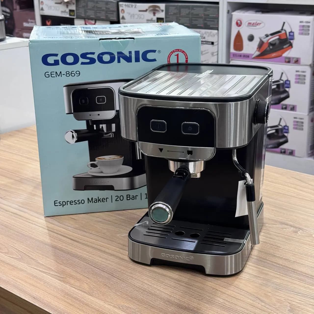 اسپرسو ساز گوسونیک مدل GEM-869 بخار 20 بار — تصویر ۲