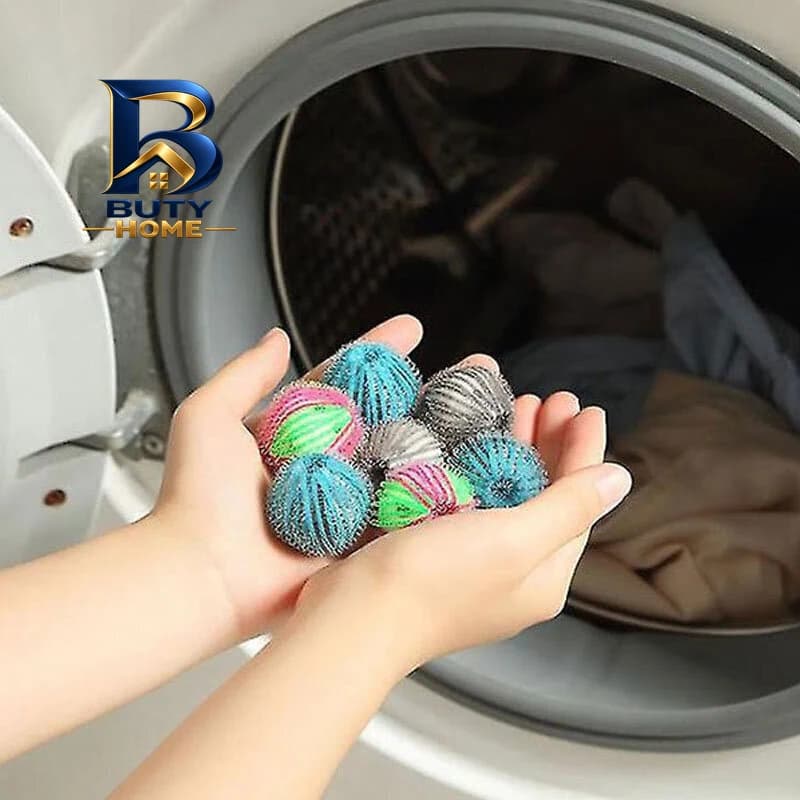 توپ پرزگیر ماشین لباسشویی مدل Washing Ball بسته ۶ عددی — تصویر ۲