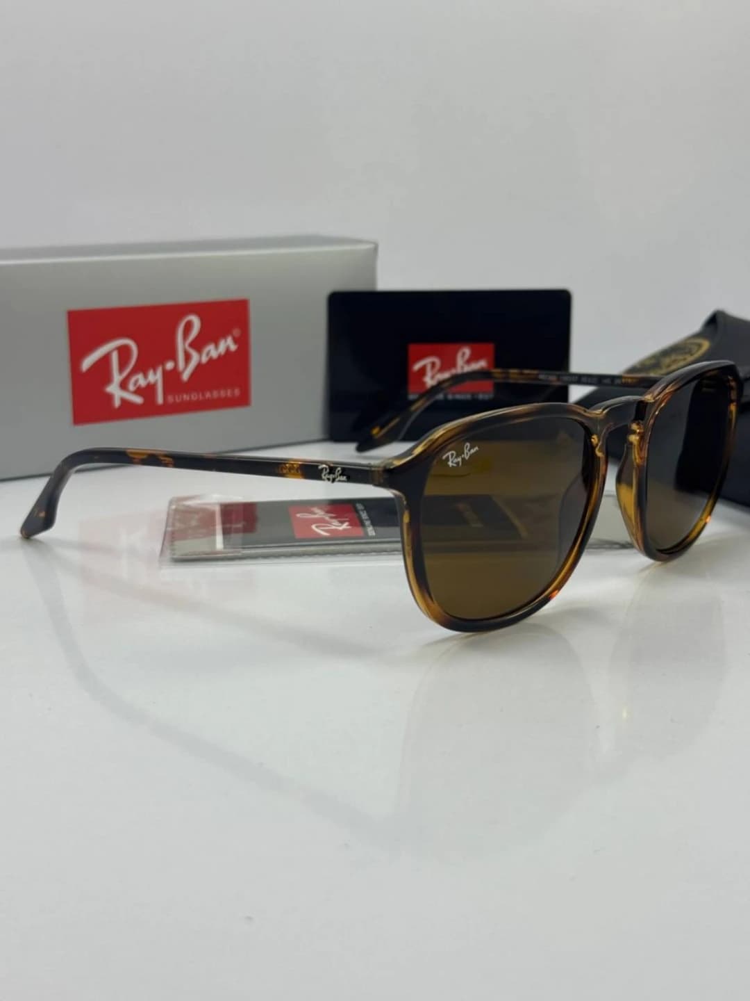 عینک ریبن هاوانا قهوه ای rayban rb-2203 — تصویر ۳