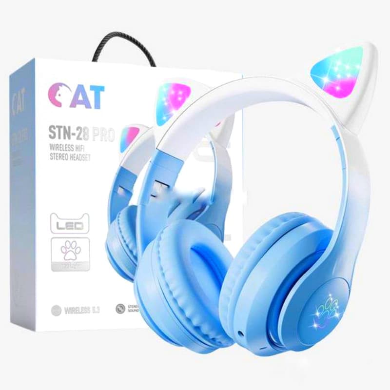 هدفون بلوتوثی طرح فانتزی گربه مدل Cat-STN-28 Pro — تصویر ۱۰