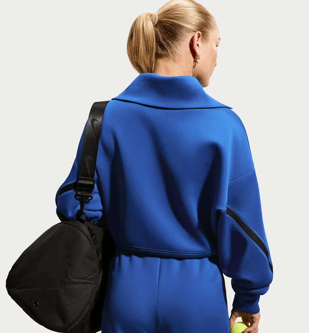سویشرت تنیس زنانه نایک Nike Court Advantage Dri-FIT – آبی — تصویر ۴