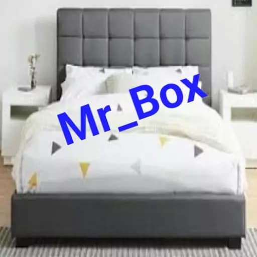تختخواب باکس ثابت هتلی سایز 180 دونفره با تاج تخت بدون تشک مدل2 مبلمان فرنا مدل 1144463
