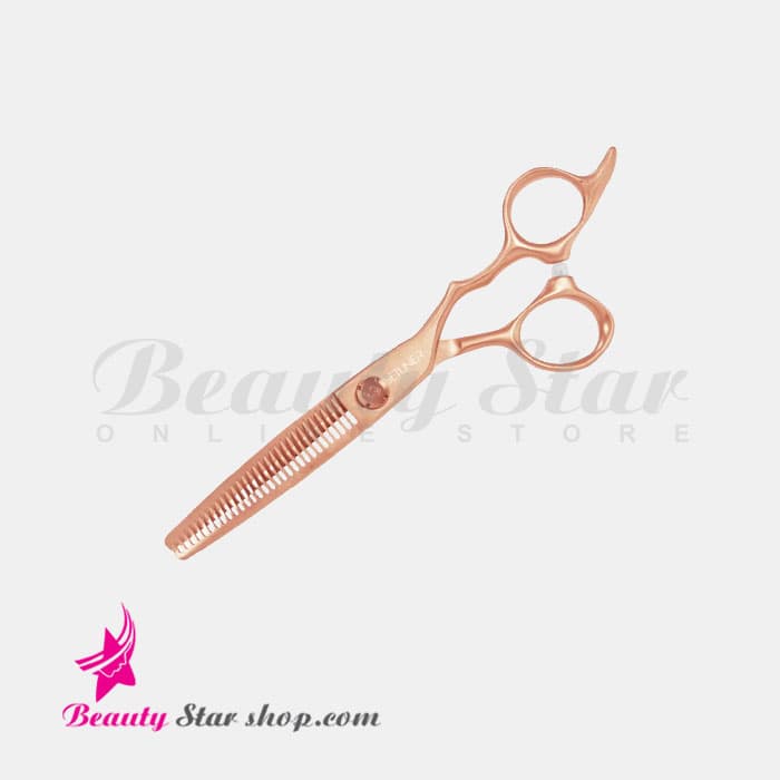 قیچی پیتاژ مو جت لاینر رزونال رزگلد مدل DELICATE سایز 5.5 اینچ