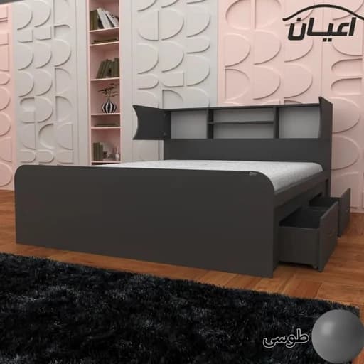 تخت خواب دونفره اعیان BL00208 مبلمان فرنا مدل 1144435