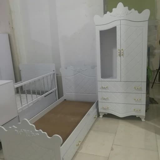 کمد و تخت نوجوان مبلمان فرنا مدل 1144407